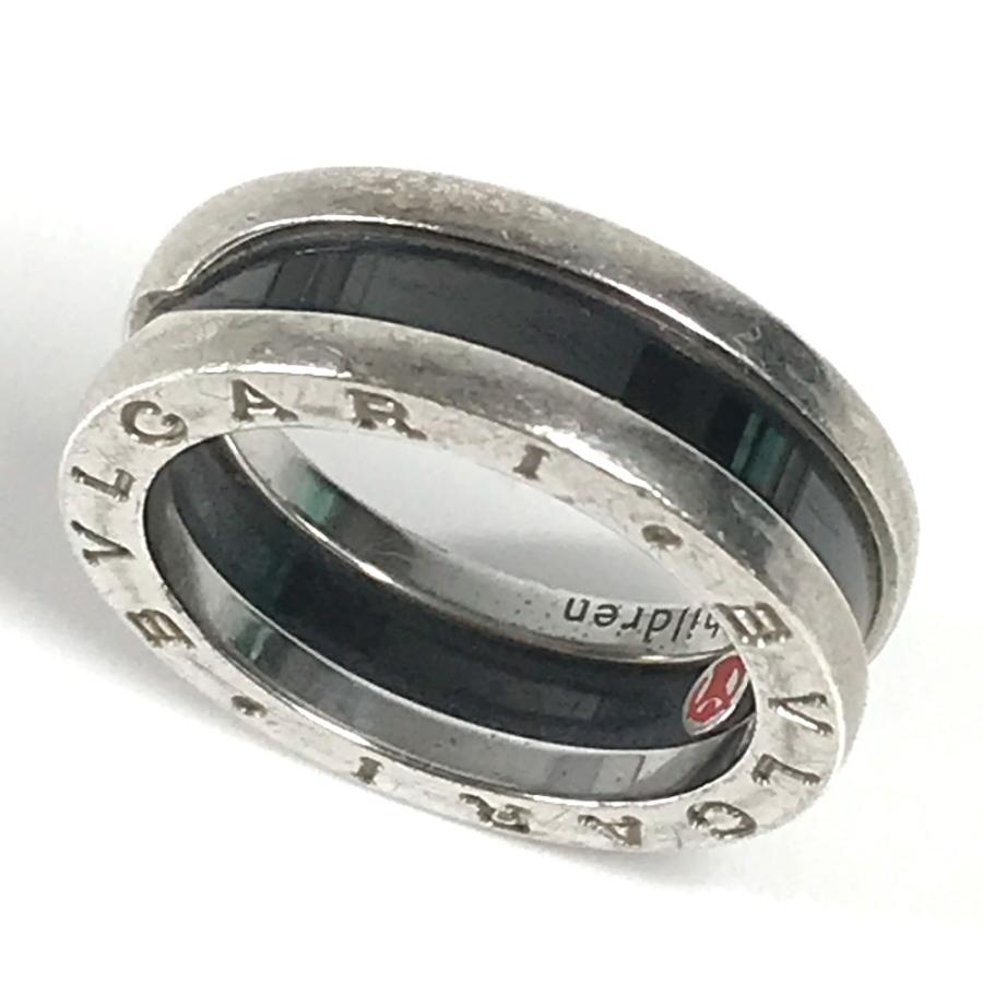 BVLGARI ブルガリ B-zero1 ビーゼロワン アクセサリー セーブザチルドレン リング・指輪 シルバー×ブラック レディース【中古】 | BVLGARI | 03