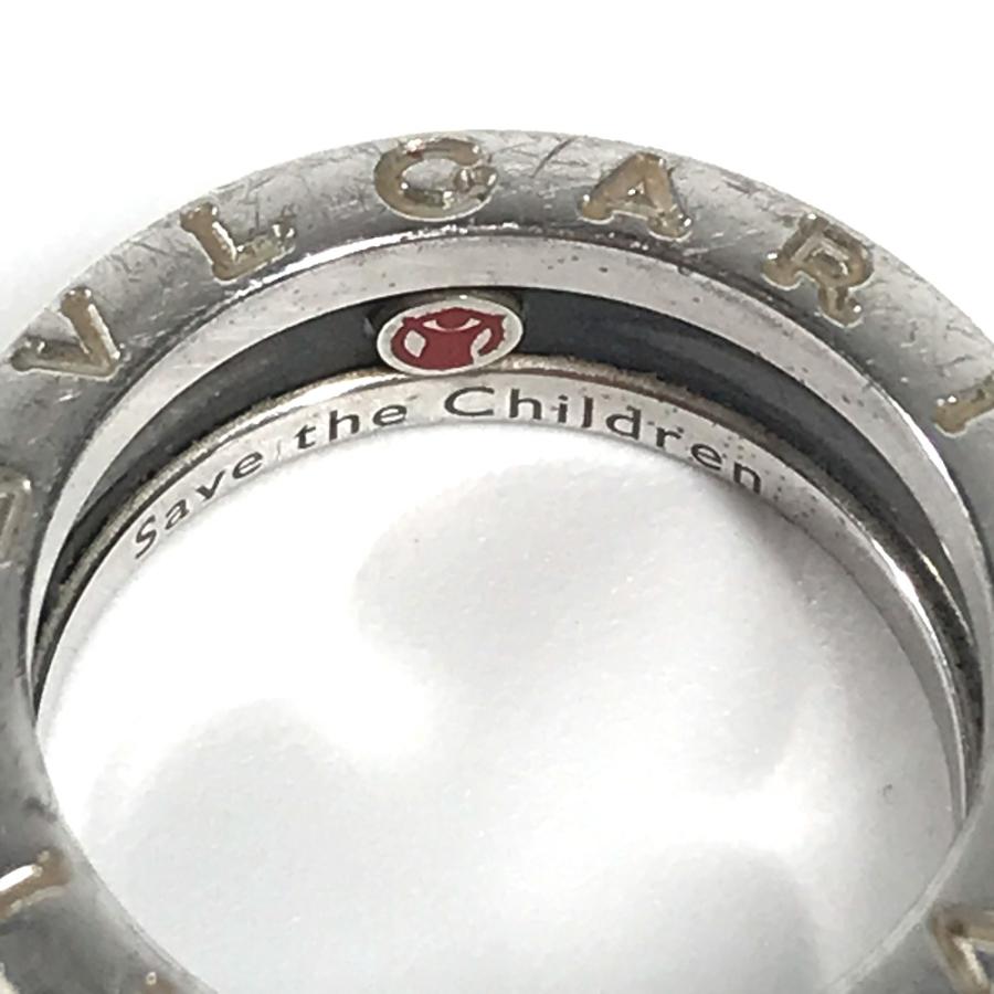 BVLGARI ブルガリ B-zero1 ビーゼロワン アクセサリー セーブザチルドレン リング・指輪 シルバー×ブラック レディース【中古】 | BVLGARI | 05