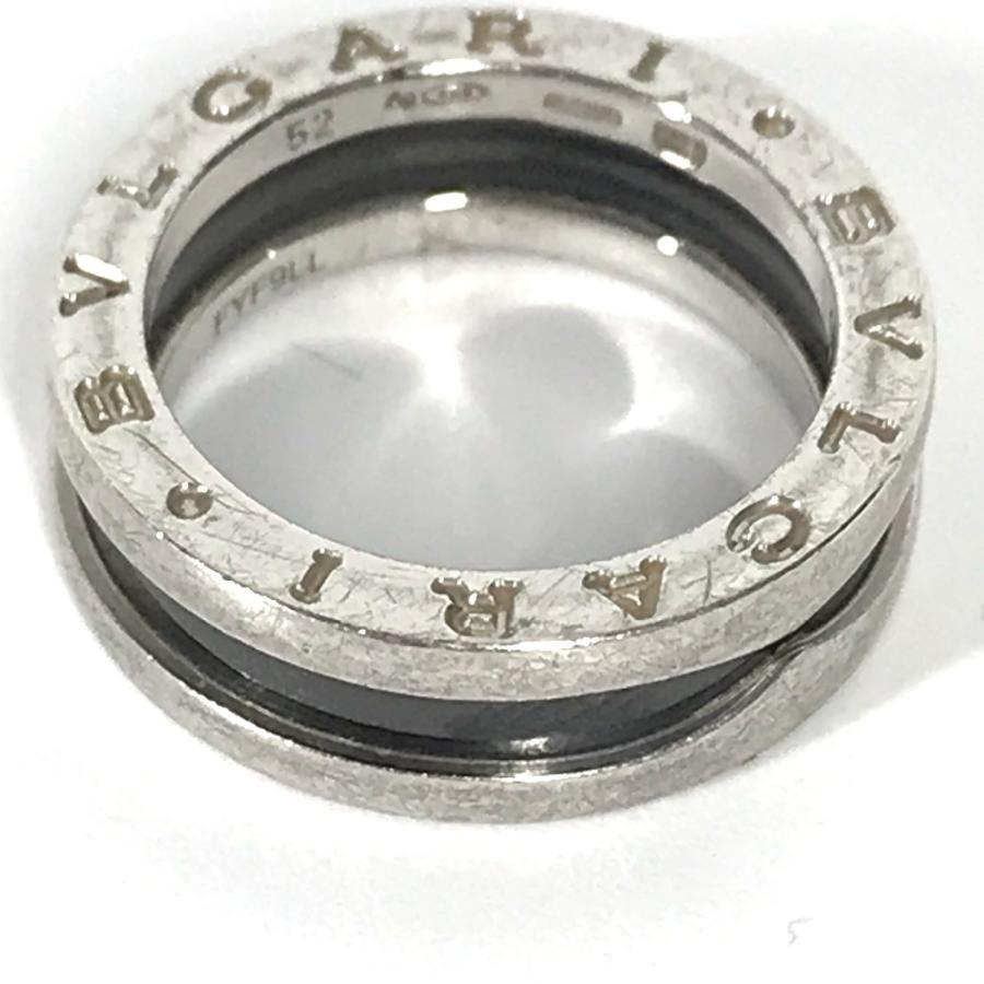 BVLGARI ブルガリ B-zero1 ビーゼロワン アクセサリー セーブザチルドレン リング・指輪 シルバー×ブラック レディース【中古】 | BVLGARI | 08