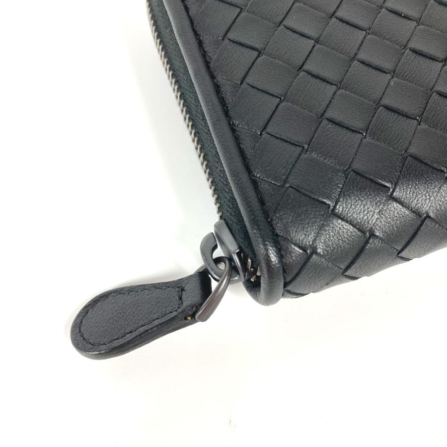 新品同様 BOTTEGA VENETA ボッテガヴェネタ イントレチャート ラウンドファスナー ロングウォレット 長財布 ブラック レディース【中古】 |  | 04