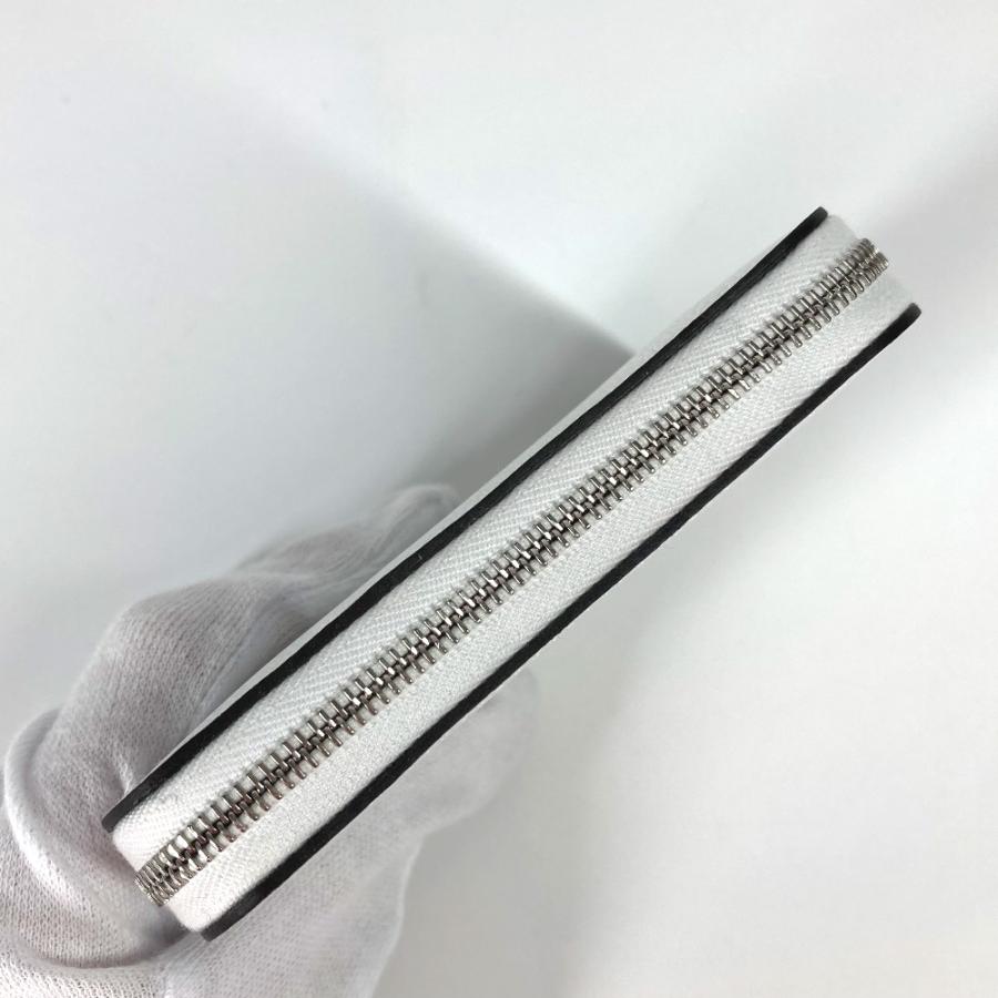 未使用 HERMES エルメス アザップ シルクイン コンパクト 小銭入れ 財布 コインケース ホワイト レディース【中古】 | HERMES | 07