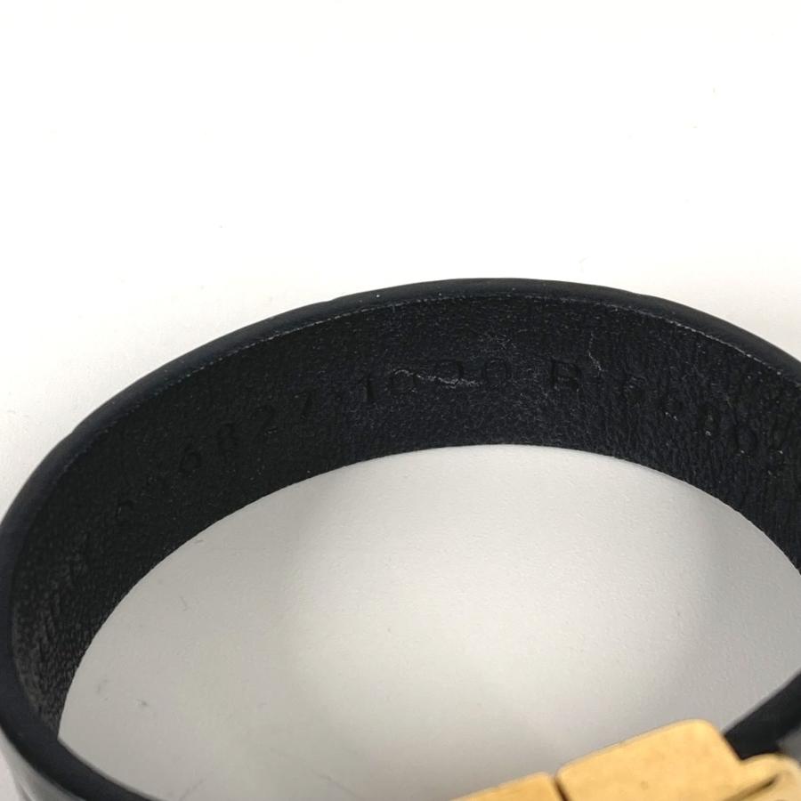 BALENCIAGA バレンシアガ 656827 BB ロゴ バングル アクセサリー ブレスレット ブラック レディース.【中古】 | BALENCIAGA | 04