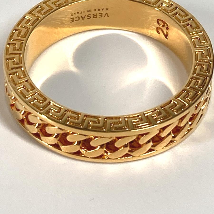 美品 VERSACE ヴェルサーチ メデューサ チェーン アクセサリー リング・指輪 ゴールド メンズ【中古】 |  | 07