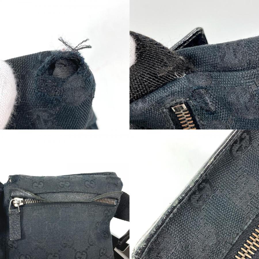 GUCCI グッチ 28566 GG ウエストバッグ ベルトバッグ ボディバッグ ブラック. メンズ【中古】 | GUCCI | 08