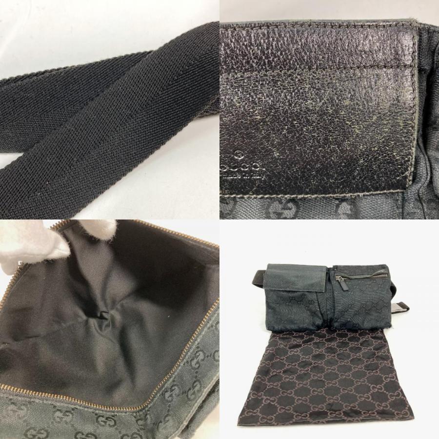 GUCCI グッチ 28566 GG ウエストバッグ ベルトバッグ ボディバッグ ブラック. メンズ【中古】 | GUCCI | 09