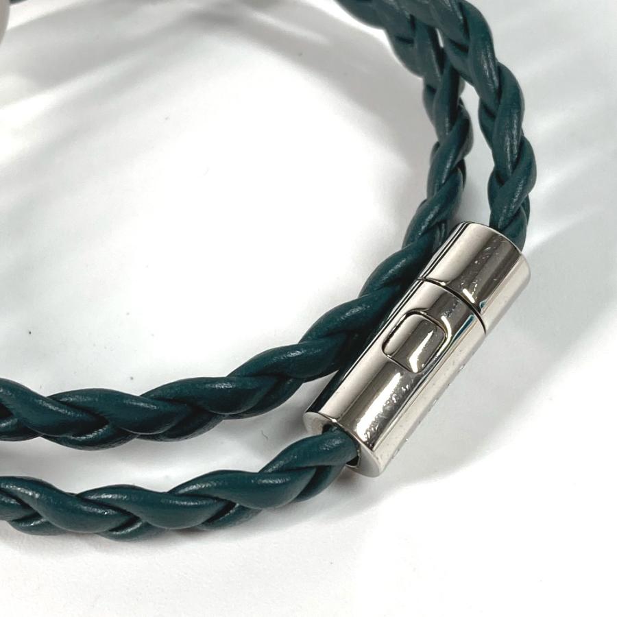 BVLGARI ブルガリ ブルガリブルガリ 2重 アクセサリー ブレスレット グリーン メンズ【中古】 | BVLGARI | 03