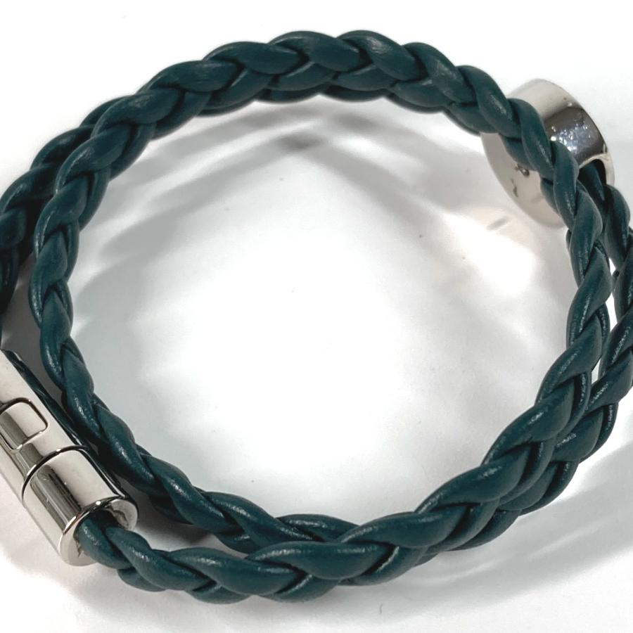 BVLGARI ブルガリ ブルガリブルガリ 2重 アクセサリー ブレスレット グリーン メンズ【中古】 | BVLGARI | 04