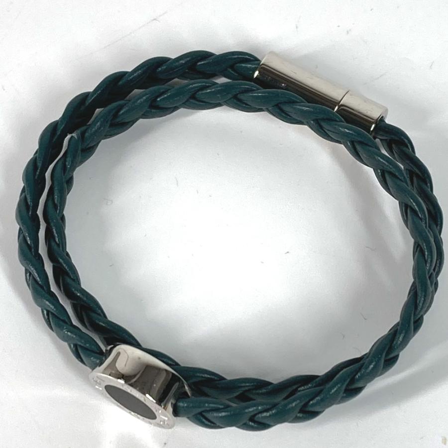 BVLGARI ブルガリ ブルガリブルガリ 2重 アクセサリー ブレスレット グリーン メンズ【中古】 | BVLGARI | 06