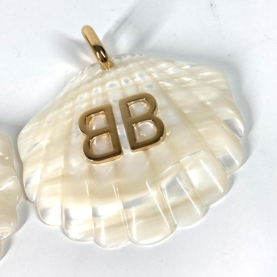 BALENCIAGA バレンシアガ BB シェル アクセサリー 貝 ピアス ホワイト レディース【中古】 | BALENCIAGA | 02