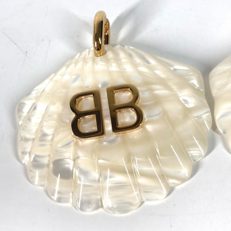 BALENCIAGA バレンシアガ BB シェル アクセサリー 貝 ピアス ホワイト レディース【中古】 | BALENCIAGA | 03