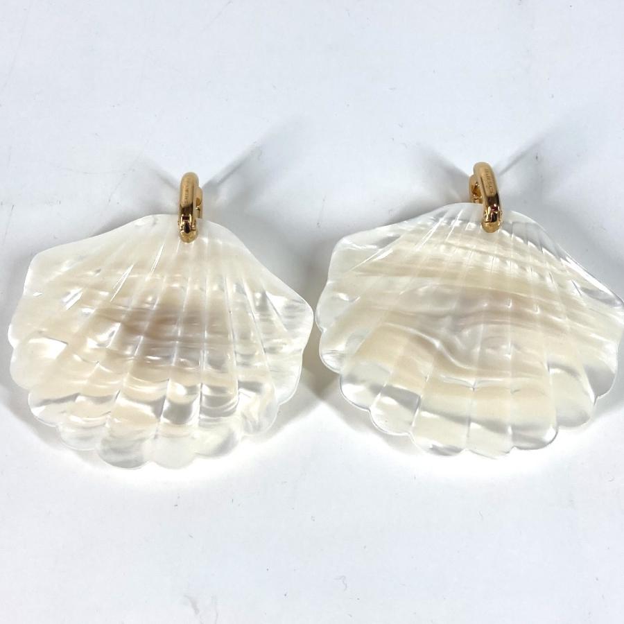 BALENCIAGA バレンシアガ BB シェル アクセサリー 貝 ピアス ホワイト レディース【中古】 | BALENCIAGA | 05