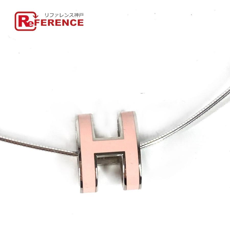 美品 HERMES エルメス ポップアッシュH アクセサリー ネックレス ライトピンク レディース.【中古】 | HERMES