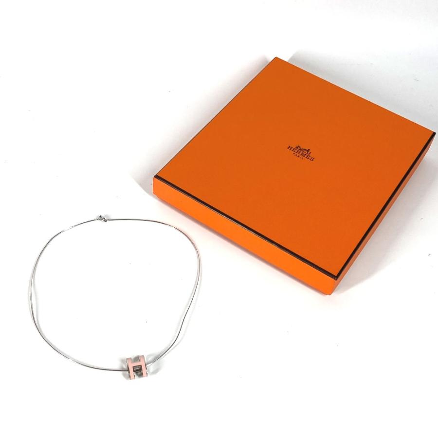 美品 HERMES エルメス ポップアッシュH アクセサリー ネックレス ライトピンク レディース.【中古】 | HERMES | 08