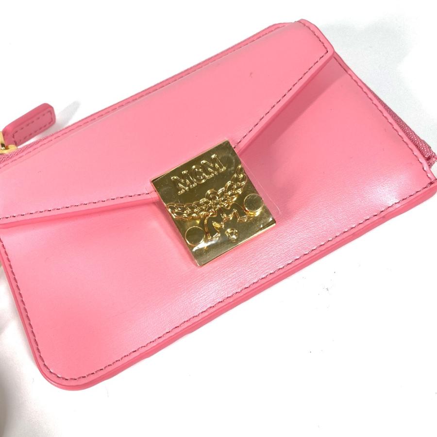 未使用 MCM エムシーエム ロゴ 小銭入れ 財布 キーホルダー付き  