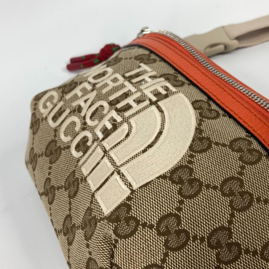 GUCCI グッチ 650299 GG ロゴ ベルトバッグ ベルトバッグ カバン クロスボディバッグ ノースフェイス コラボ ボディバッグ【中古】 | GUCCI | 07