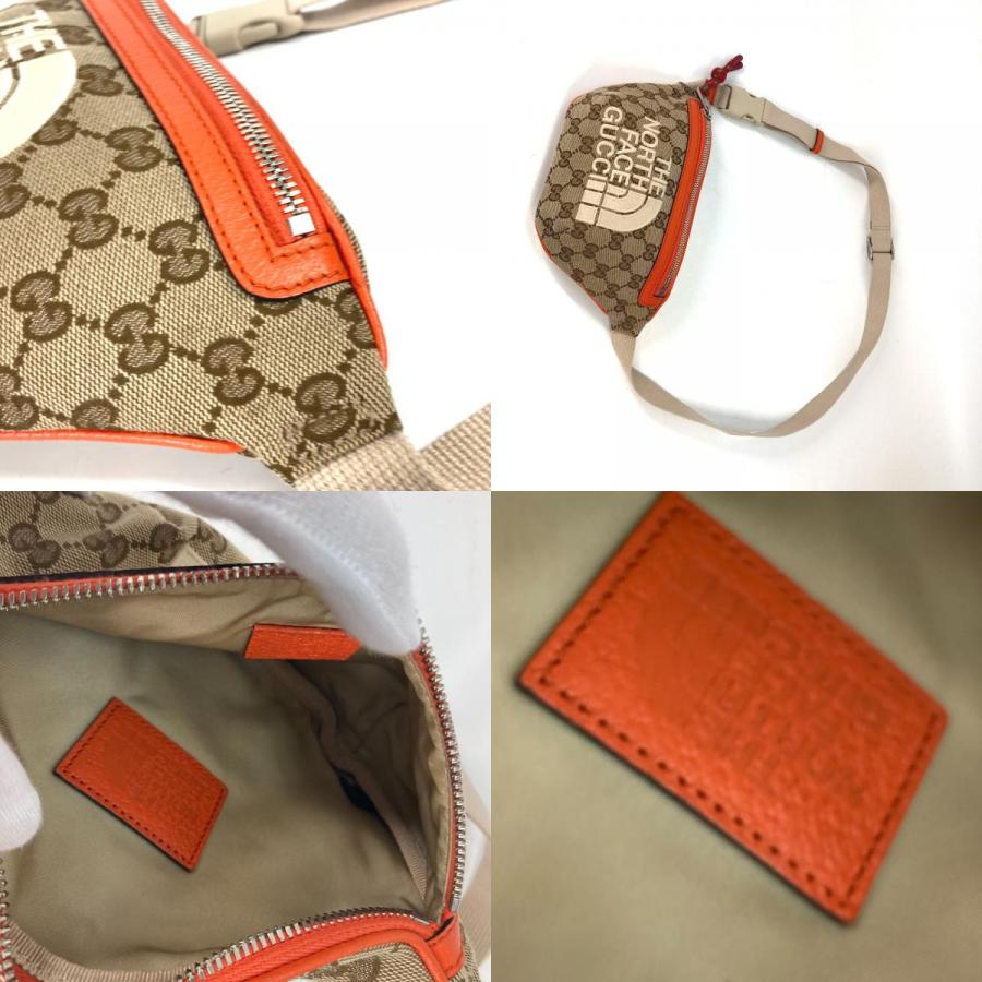 GUCCI グッチ 650299 GG ロゴ ベルトバッグ ベルトバッグ カバン クロスボディバッグ ノースフェイス コラボ ボディバッグ【中古】 | GUCCI | 08