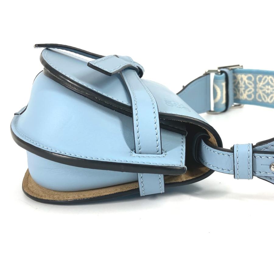 新品同様 LOEWE ロエベ A650N46X13 ゲートデュアル バッグ ミニ  斜め掛け ポシェット カバン ショルダーバッグ オニキスブルー【中古】 | LOEWE | 02