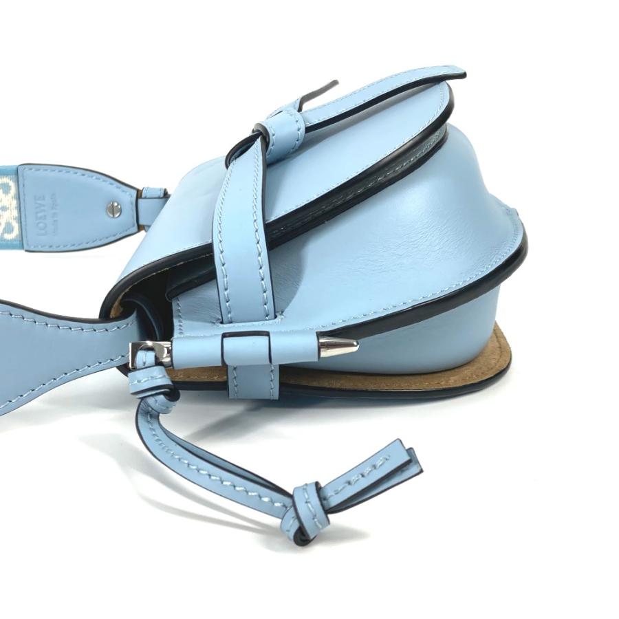 新品同様 LOEWE ロエベ A650N46X13 ゲートデュアル バッグ ミニ  斜め掛け ポシェット カバン ショルダーバッグ オニキスブルー【中古】 | LOEWE | 03