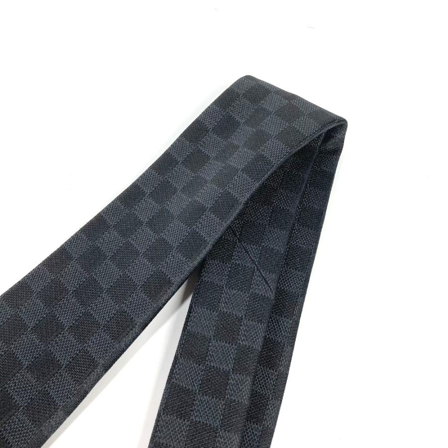 美品 LOUIS VUITTON ルイヴィトン M78752 ネクタイ・ダミエ クラシック 8CM ネクタイ ブラック メンズ【中古】｜reference｜05