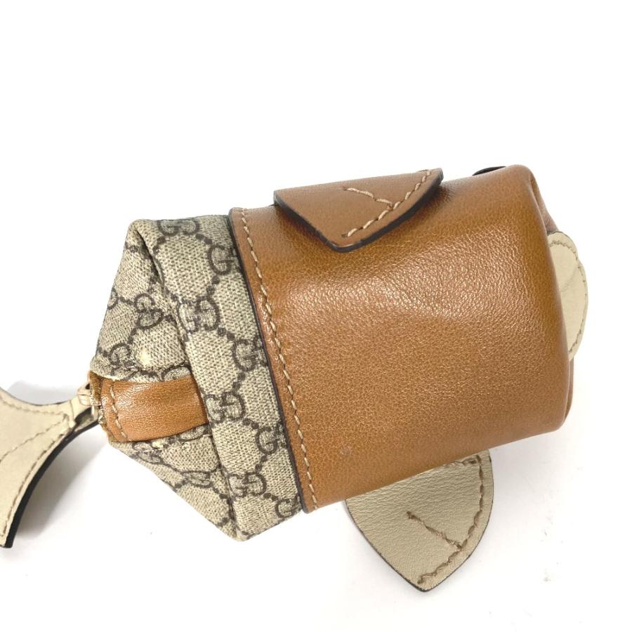 GUCCI - グッチ GUCCI くじら ホエール 256862 GGプラス 財布 小銭入れ コインケース PVC/レザー ベージュ GUCCI グッチ 256862 くじら ホエール 財布 小銭入れ GGプラス
