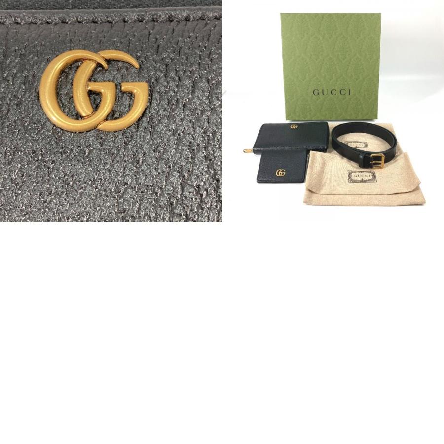 未使用 GUCCI グッチ 699304 GG ラウンドファスナー長財布＆カードケース＆ベルト ベルトバッグ ウエストバッグ  長財布【中古】 | GUCCI | 09