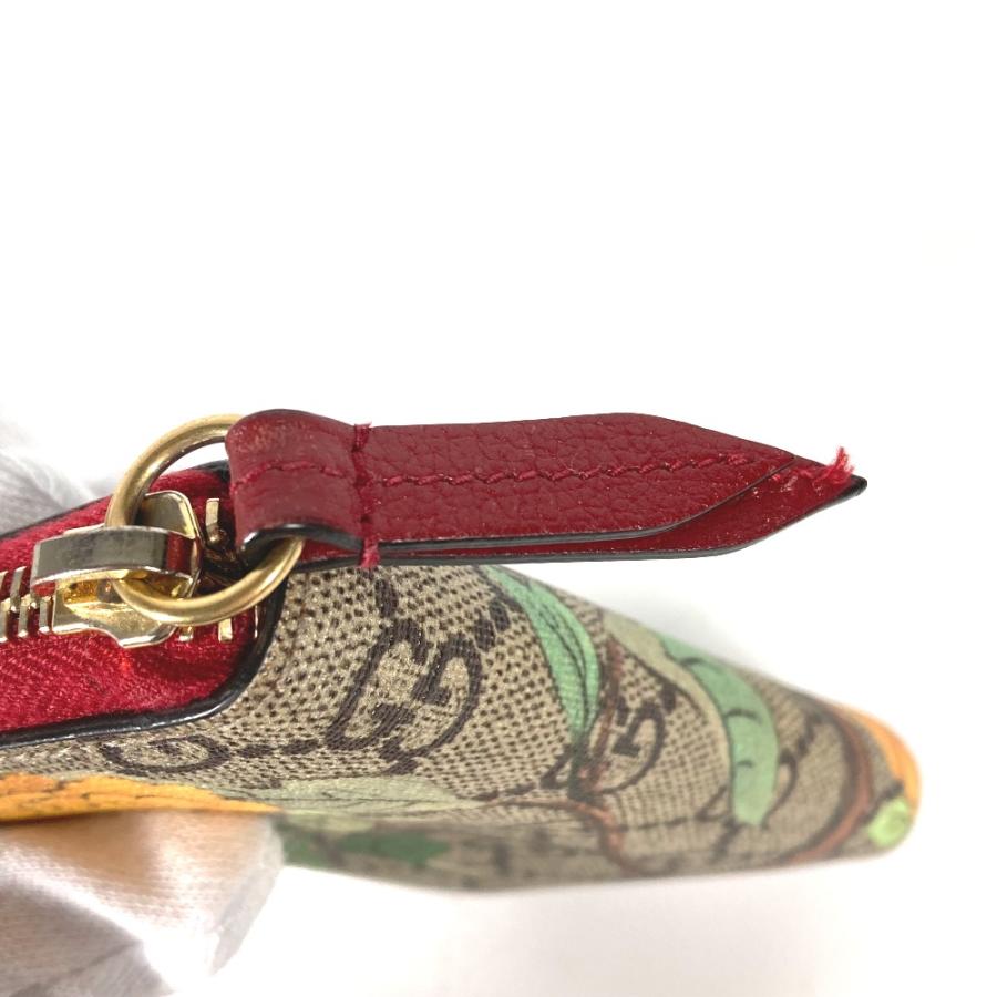 GUCCI 美品 グッチ 424897 バードモチーフ 鳥 ラウンドファスナー GG