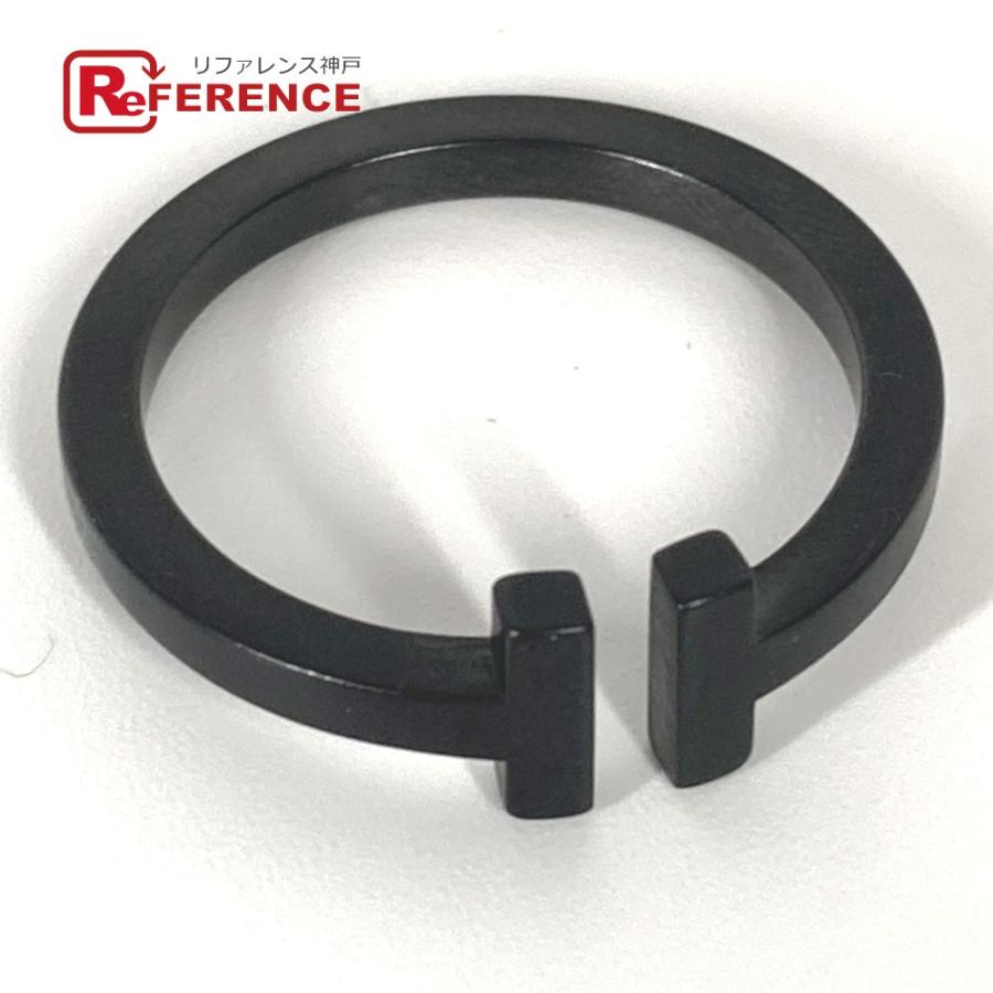 TIFFANY&Co. ティファニー Tスクエア ブラックコーティング アクセサリー リング・指輪 ブラック メンズ【中古】 | TIFFANY&Co.