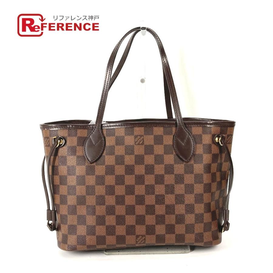 LOUIS VUITTON ルイヴィトン N41359 ネヴァーフル PM ポーチ付き ショルダーバッグ カバン 肩掛け ダミエ トートバッグ エベヌ【中古】 | LOUIS VUITTON