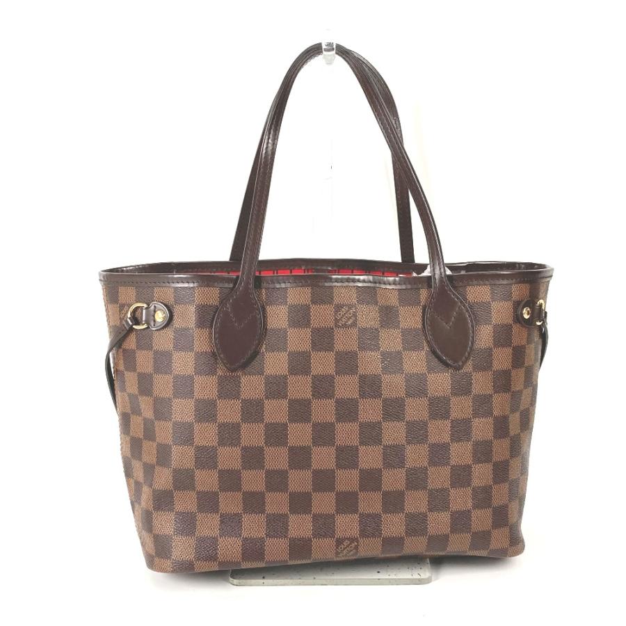 LOUIS VUITTON ルイヴィトン N41359 ネヴァーフル PM ポーチ付き ショルダーバッグ カバン 肩掛け ダミエ トートバッグ エベヌ【中古】 | LOUIS VUITTON | 01