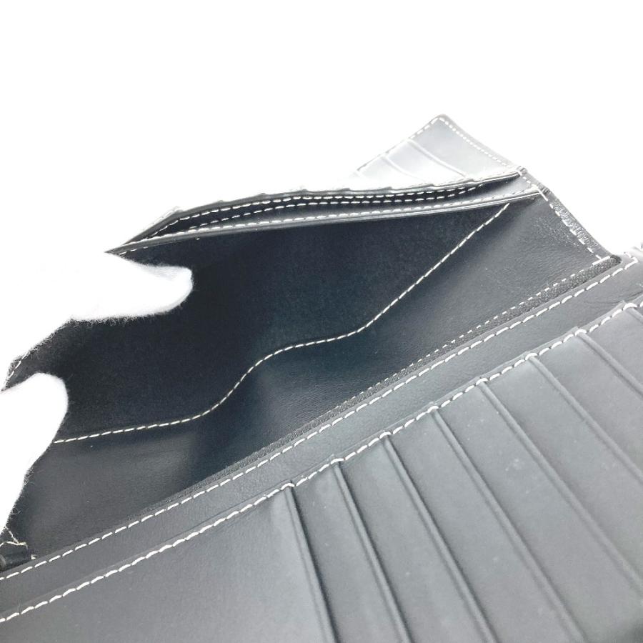 BURBERRY バーバリー 8052803 ジャイアント チェック 二つ折り ロングウォレット 長財布 ダークバーチブラウン ブラウン メンズ【中古】 | BURBERRY | 06