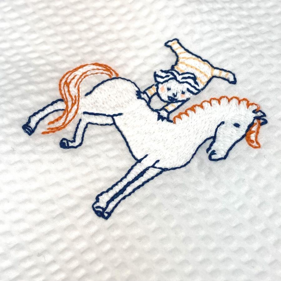 未使用 HERMES エルメス H103480M 01 カブリオル ベビーバスタオル バスラップ タオル ブラン・クレーム ホワイト .キッズ【中古】 | HERMES | 02