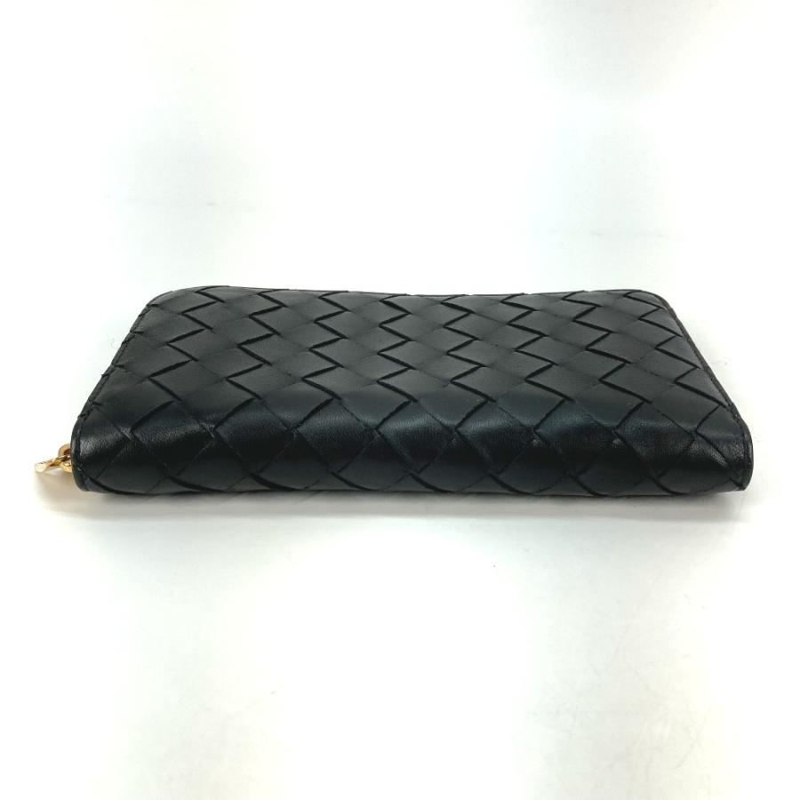 美品 BOTTEGA VENETA ボッテガヴェネタ イントレチャート ラウンドファスナー ジップアラウンドウォレット 長財布 ブラック レディース【中古】 |  | 03