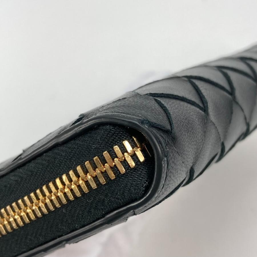 美品 BOTTEGA VENETA ボッテガヴェネタ イントレチャート ラウンドファスナー ジップアラウンドウォレット 長財布 ブラック レディース【中古】 |  | 07