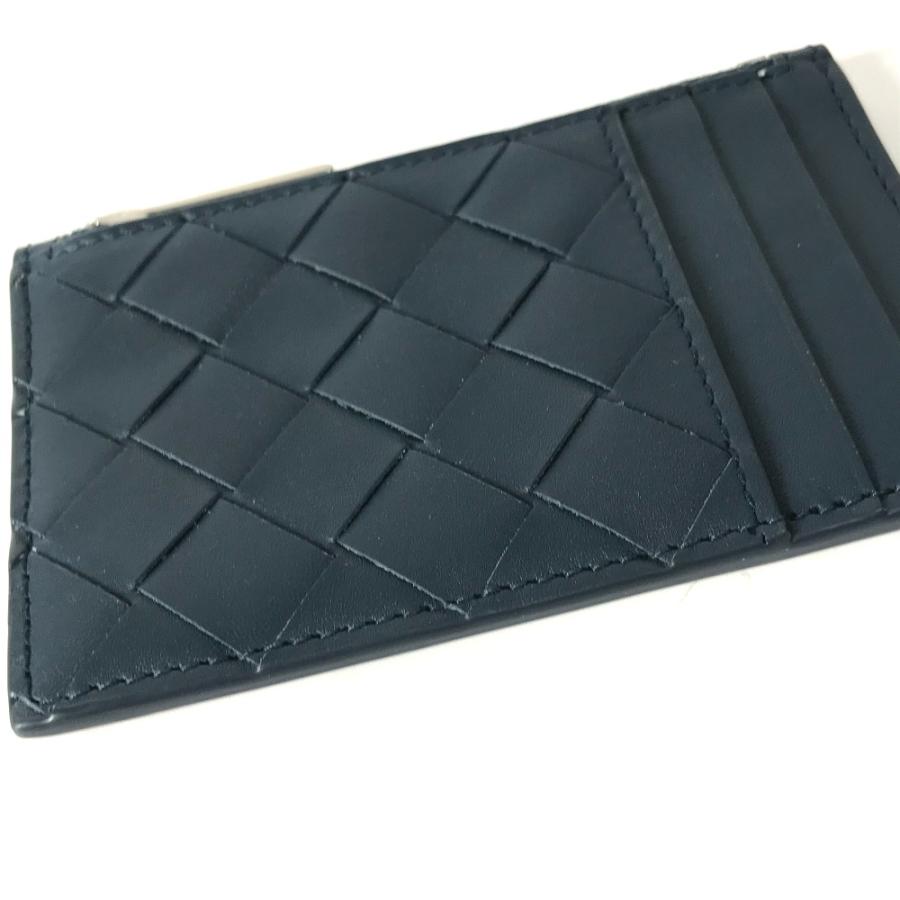 美品 BOTTEGA VENETA ボッテガヴェネタ イントレチャート カードケース カードホルダー 小銭入れ 財布  コインケース ネイビー ユニセックス【中古】 |  | 02