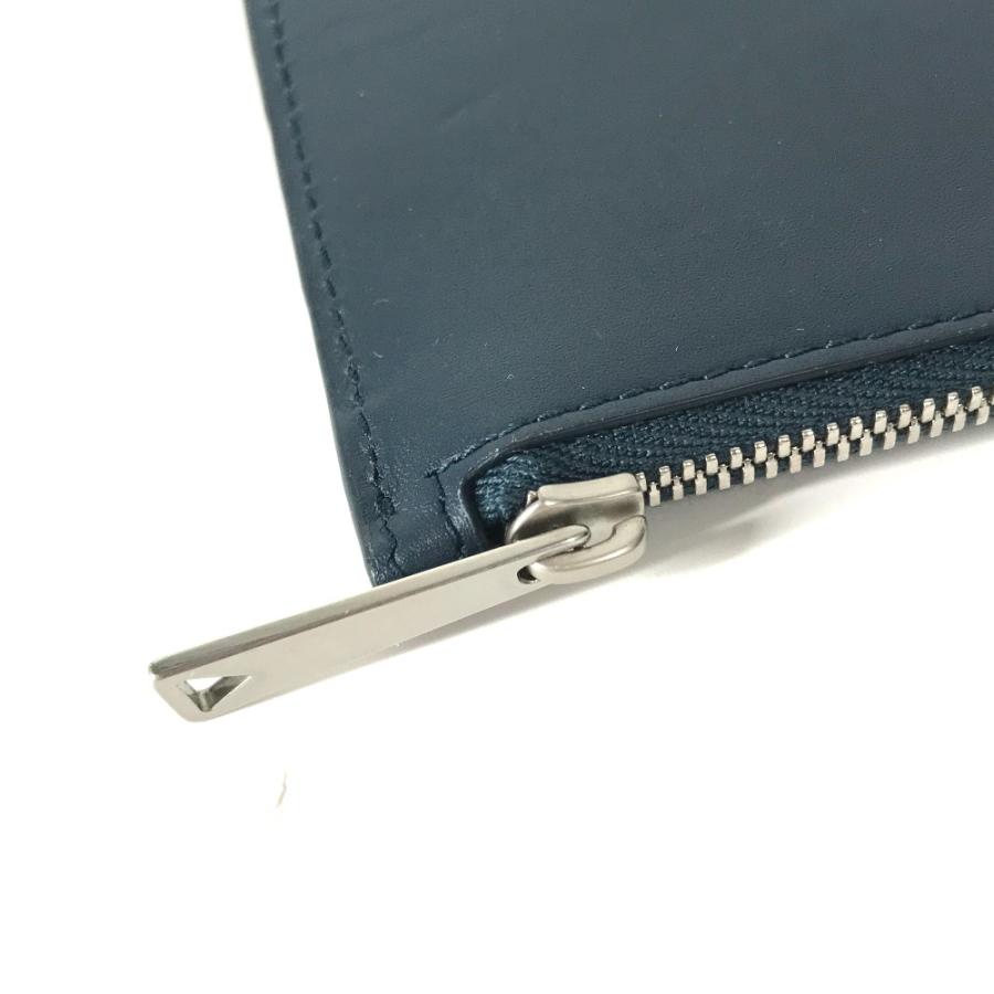 美品 BOTTEGA VENETA ボッテガヴェネタ イントレチャート カードケース カードホルダー 小銭入れ 財布  コインケース ネイビー ユニセックス【中古】 |  | 03