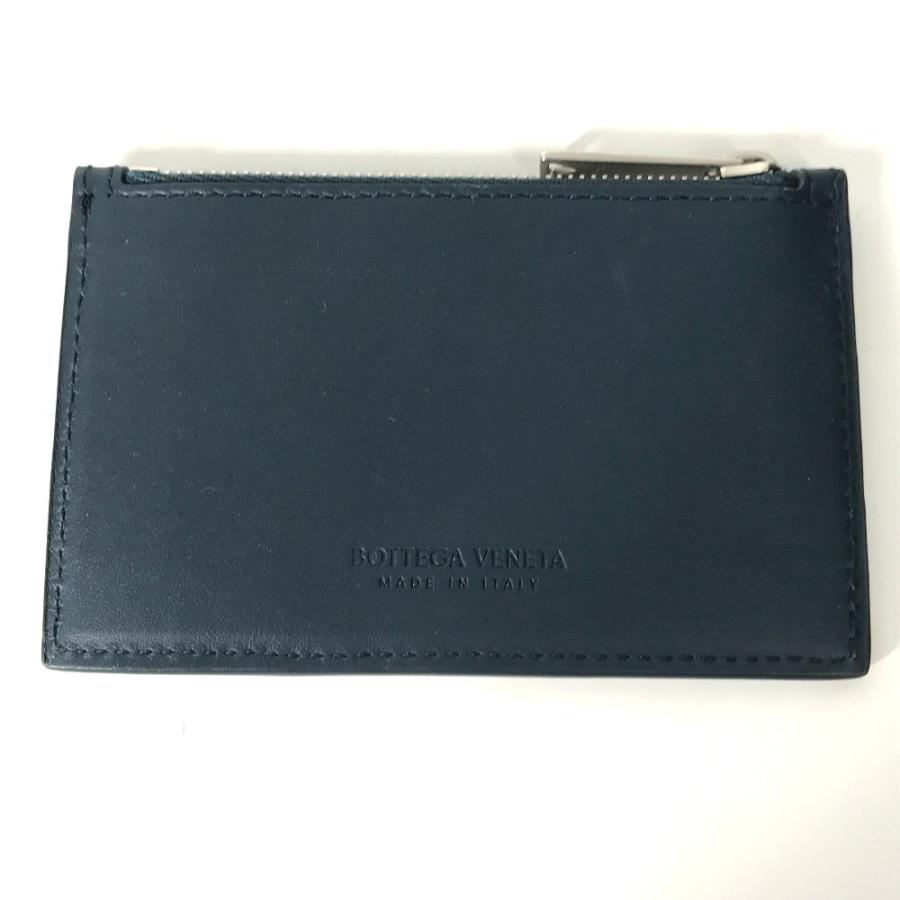 美品 BOTTEGA VENETA ボッテガヴェネタ イントレチャート カードケース カードホルダー 小銭入れ 財布  コインケース ネイビー ユニセックス【中古】 |  | 05