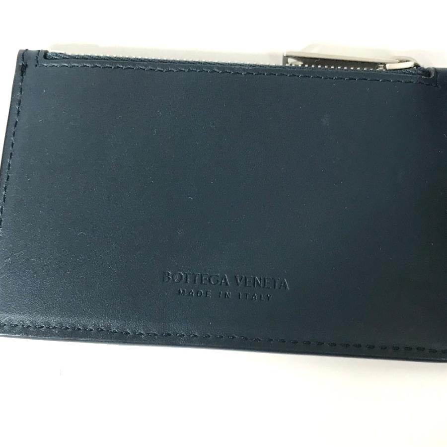 美品 BOTTEGA VENETA ボッテガヴェネタ イントレチャート カードケース カードホルダー 小銭入れ 財布  コインケース ネイビー ユニセックス【中古】 |  | 06