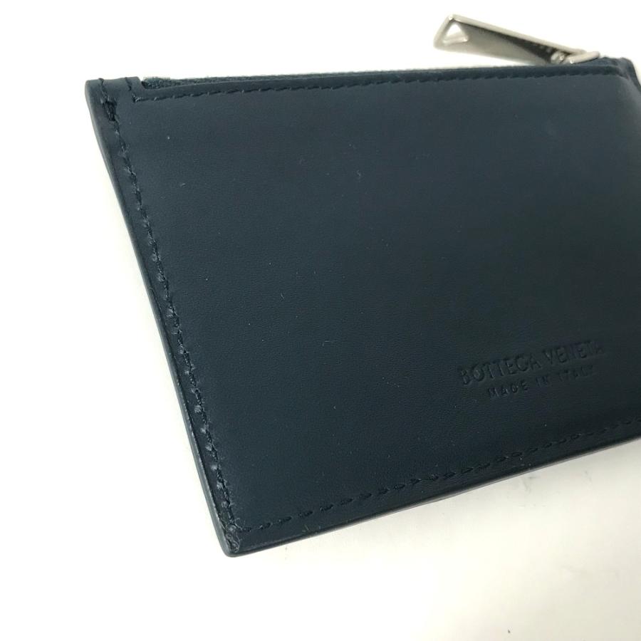 美品 BOTTEGA VENETA ボッテガヴェネタ イントレチャート カードケース カードホルダー 小銭入れ 財布  コインケース ネイビー ユニセックス【中古】 |  | 07