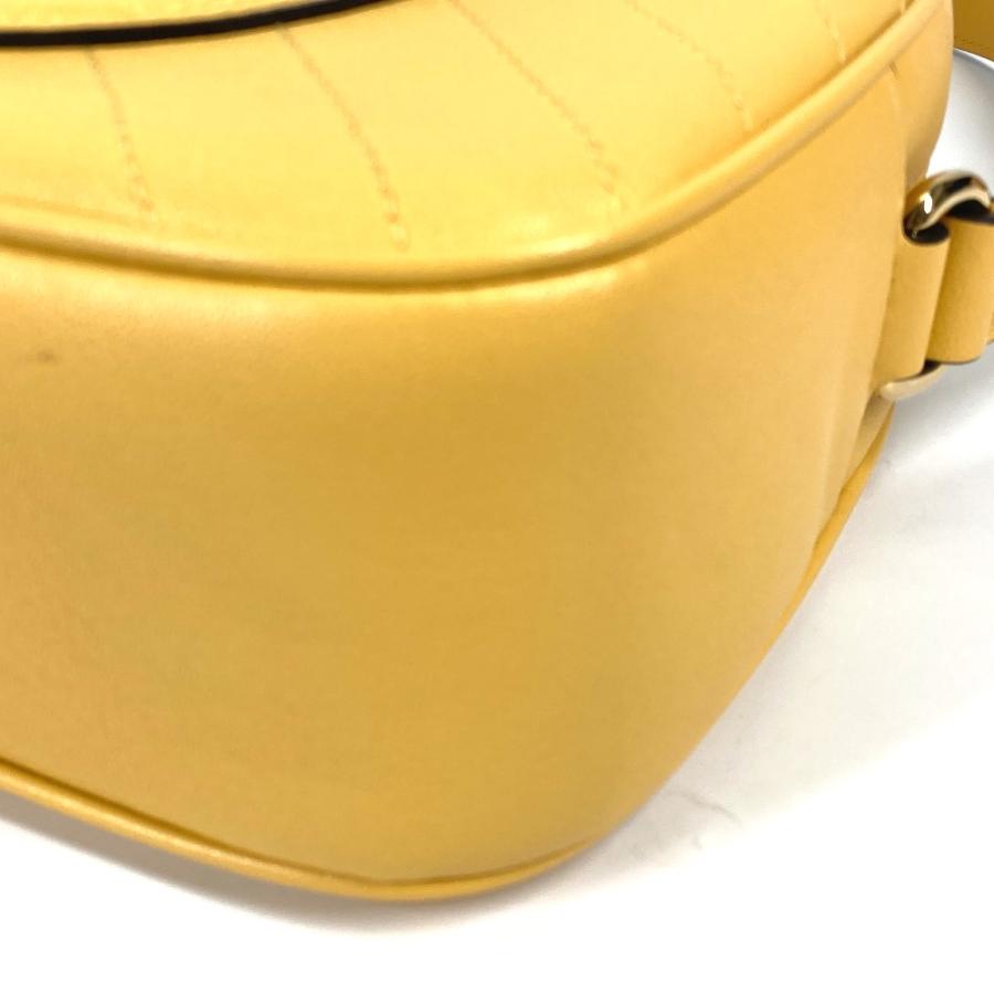 グッチ GUCCI ブロンディ  742360 ラウンドインターロッキングG タッセル スモールバッグ 斜め掛け 肩掛け ショルダーバッグ レザー イエロー 未使用 GUCCI（グッチ） 未使用 742360 ブロンディ スモールバッグ ラウンド
