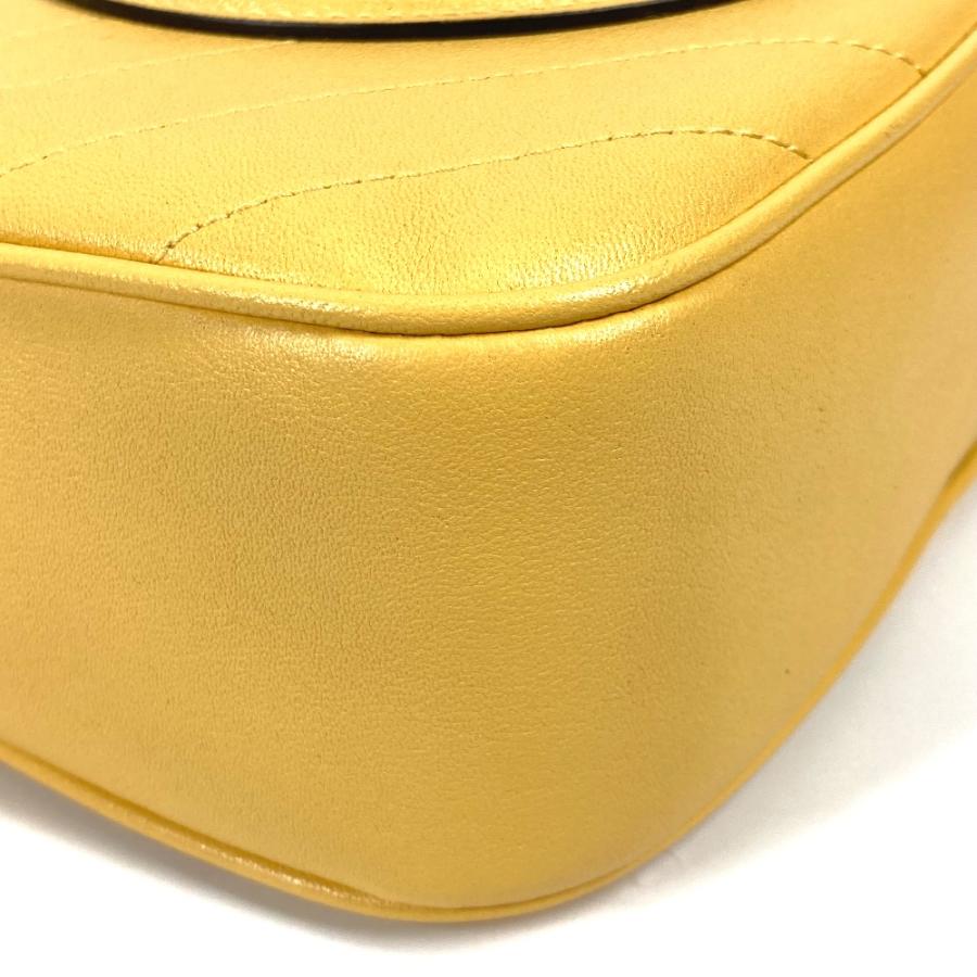 グッチ GUCCI ブロンディ  742360 ラウンドインターロッキングG タッセル スモールバッグ 斜め掛け 肩掛け ショルダーバッグ レザー イエロー 未使用 GUCCI（グッチ） 未使用 742360 ブロンディ スモールバッグ ラウンド