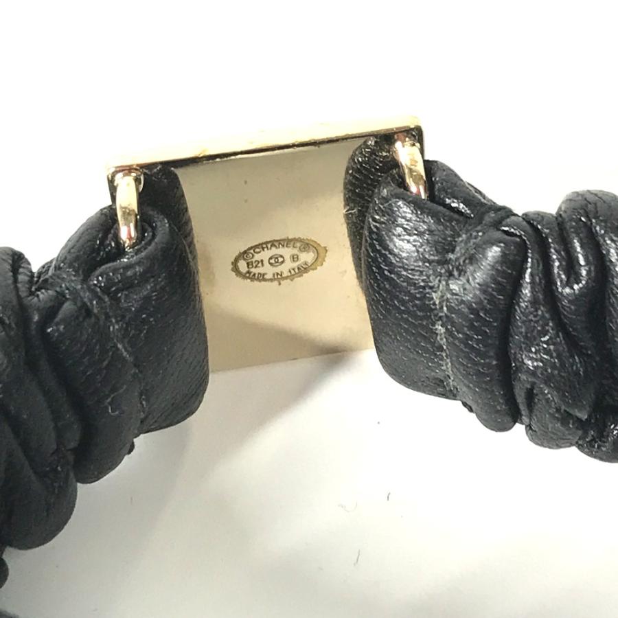 CHANEL シャネル シュシュ ヘアアクセサリー ココマーク CC ヘアゴム ブラック レディース【中古】 | CHANEL | 06