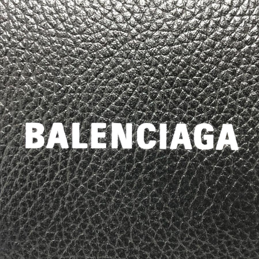 BALENCIAGA バレンシアガ 594216 ロゴ コンパクトウォレット 短財布 2つ折り財布 ブラック ユニセックス【中古】 | BALENCIAGA | 05