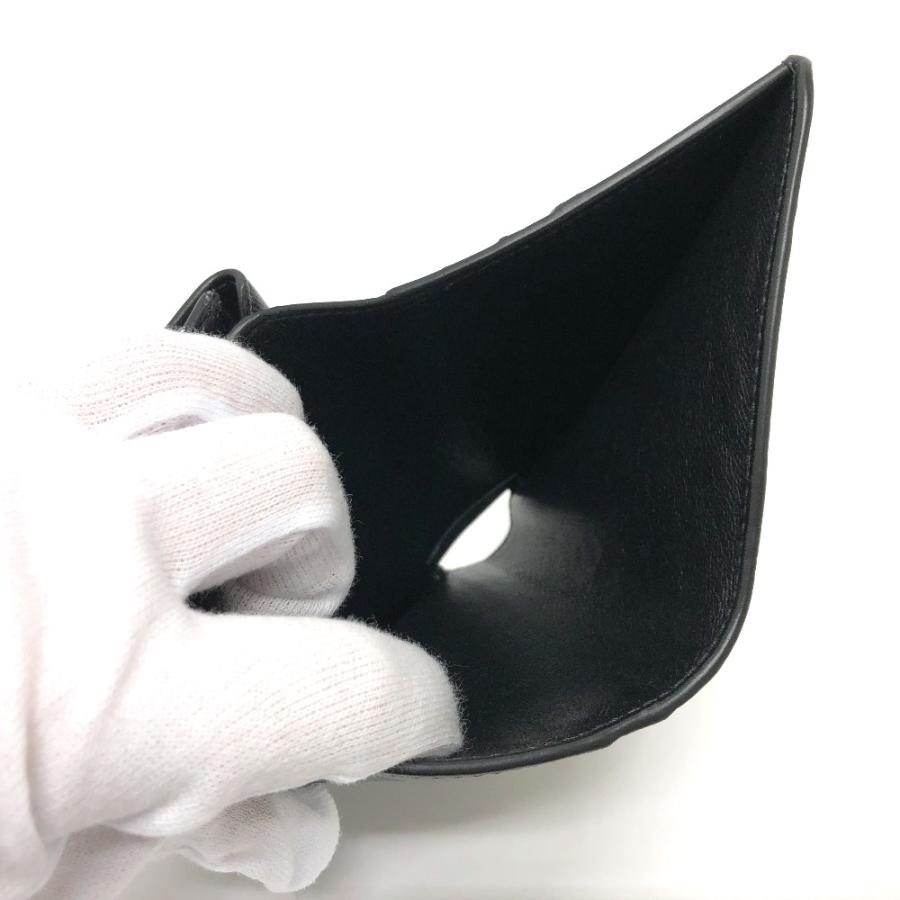 BALENCIAGA バレンシアガ 594216 ロゴ コンパクトウォレット 短財布 2つ折り財布 ブラック ユニセックス【中古】 | BALENCIAGA | 07