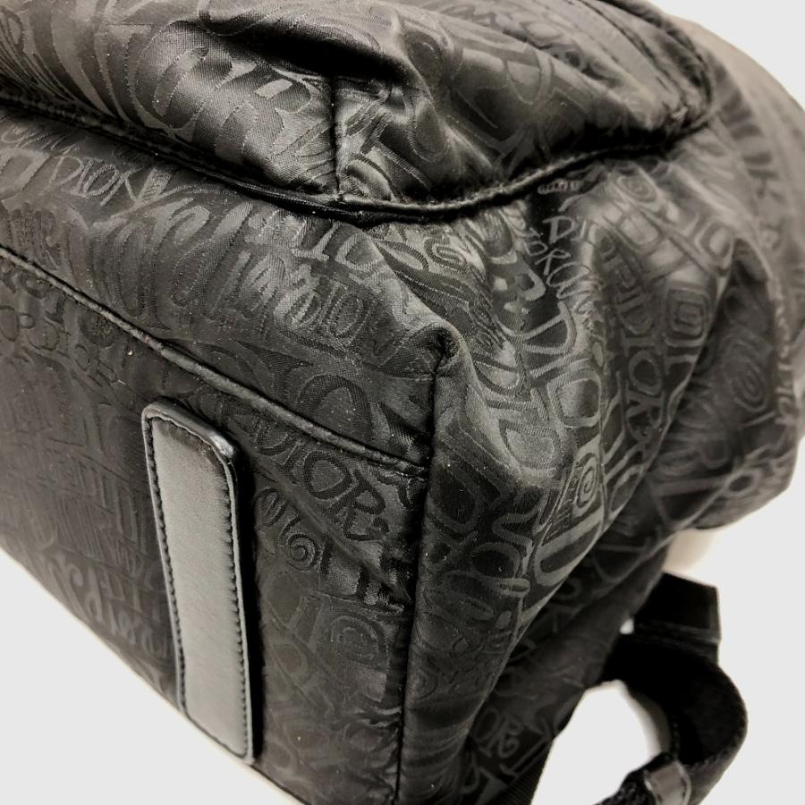 Dior ディオール 1PEBA064 Dior ×Stussy ステューシー コラボ  バックパック リュックサック ブラック ユニセックス【中古】 |  | 04