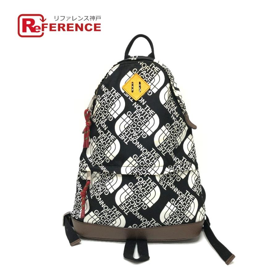 GUCCI グッチ 650288 GUCCI×THE NORTH FACE コラボ バックパック リュックサック ブラック×ホワイト メンズ【中古】 | GUCCI