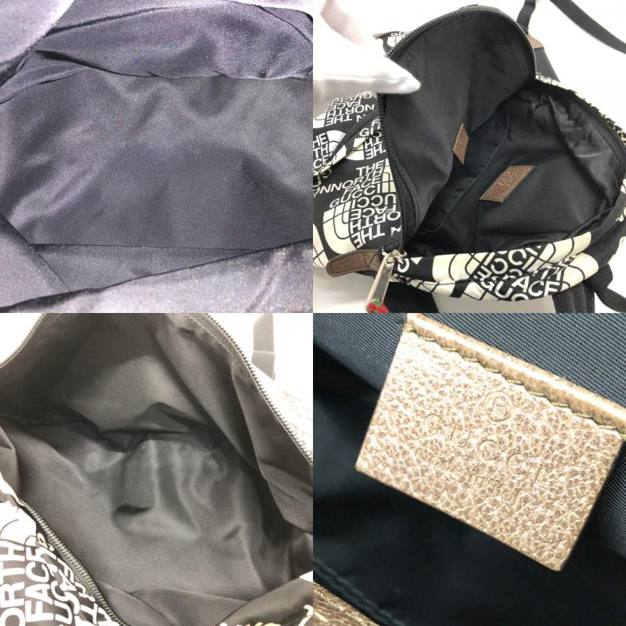 GUCCI グッチ 650288 GUCCI×THE NORTH FACE コラボ バックパック リュックサック ブラック×ホワイト メンズ【中古】 | GUCCI | 08