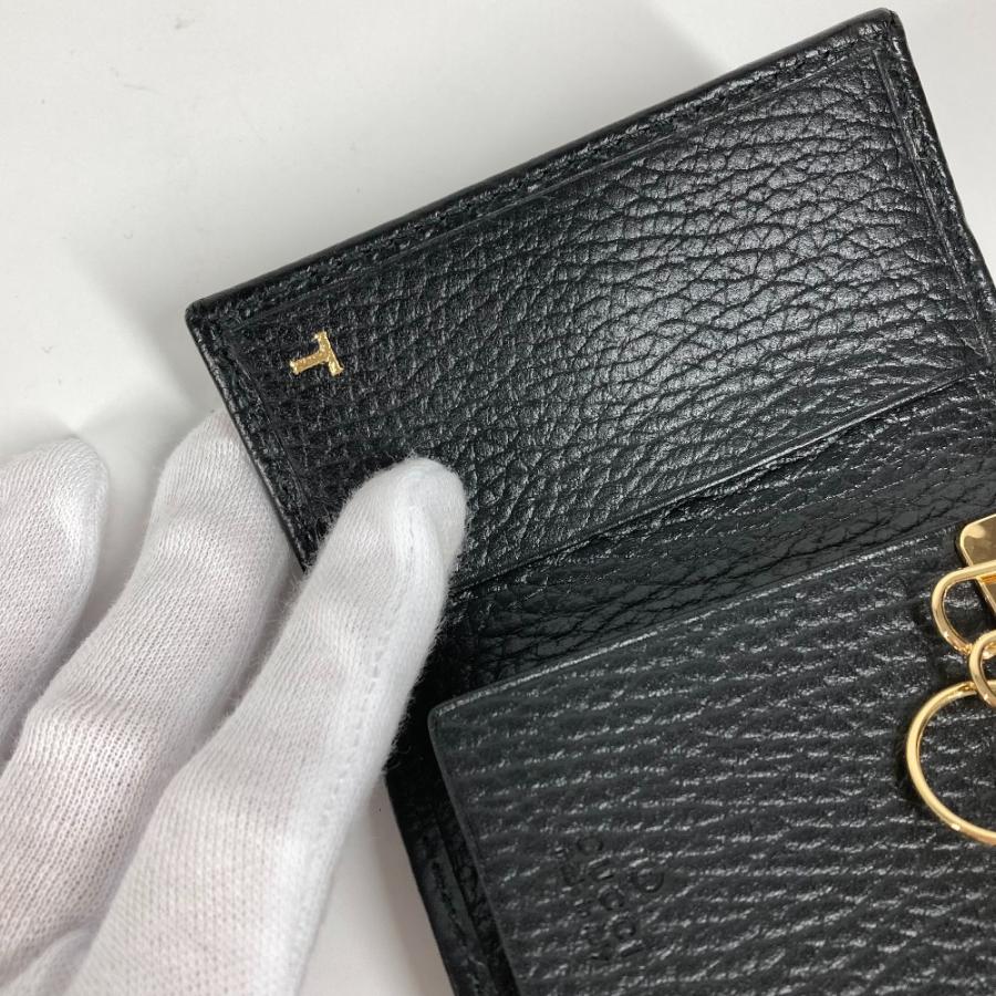 美品 GUCCI グッチ 456118 GGマーモント 6連 鍵 キーケース ブラック レディース【中古】 | GUCCI | 08