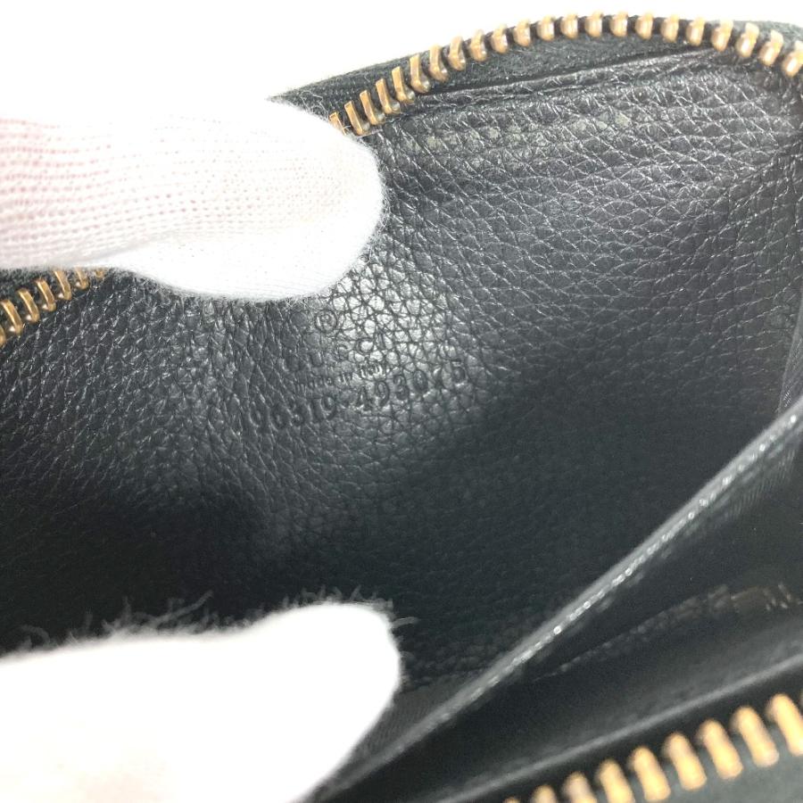 GUCCI グッチ 496319 ロゴ ラウンドファスナー 小銭入れ 財布