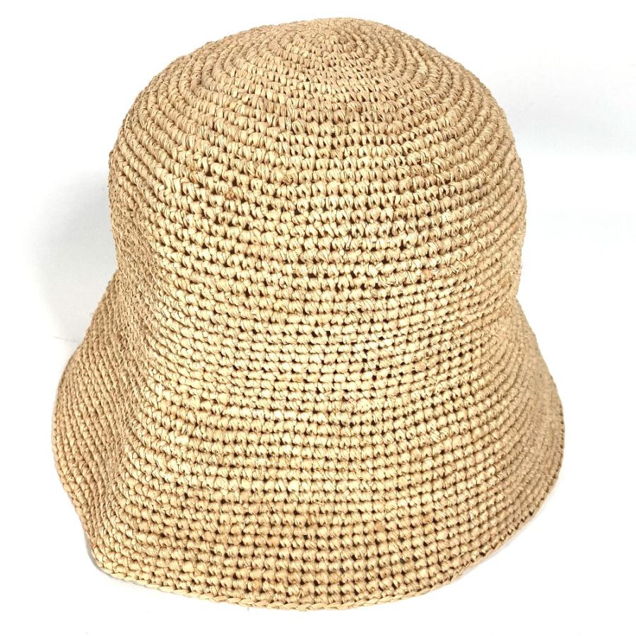 未使用 CELINE セリーヌ 2AUP7517Q トリオンフ バケットハット ハット帽 帽子 バケットハット ボブハット ハット ナチュラル ベージュ レディース【中古】 | CELINE | 03