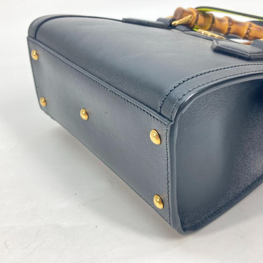 未使用 GUCCI グッチ 655661 ダイアナ ミニ バンブー 2WAYハンドバッグ ショルダーバッグ 斜め掛け  トートバッグ ブラック 【中古】 | GUCCI | 04